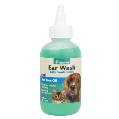 NaturVet Ear Wash With Tea Tree Oil 118ml