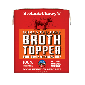 Stella & Chewy’s Grass Fed Beef Broth Food Topper for Dogs 11 fl oz