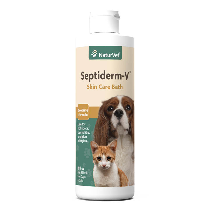 NaturVet Septiderm-V® Soothing Formula Skin Care Bath 236mL