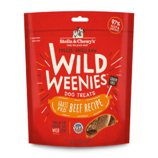 Stella & Chewy's Wild Weenies Freeze Dried Dog Treat (Grass-Fed Beef Recipe) 3.25oz
