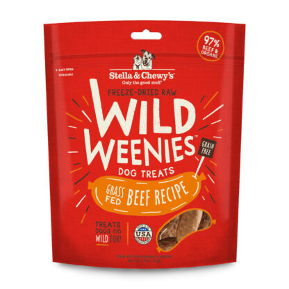 Stella & Chewy's Wild Weenies Freeze Dried Dog Treat (Grass-Fed Beef Recipe) 3.25oz