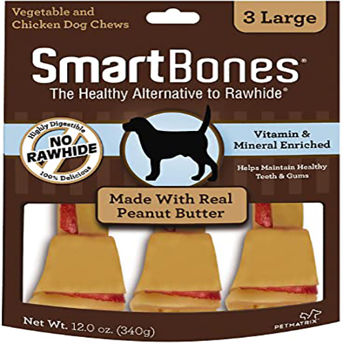 SmartBones Classic Bone Chews (3 sizes) - Peanut Butter