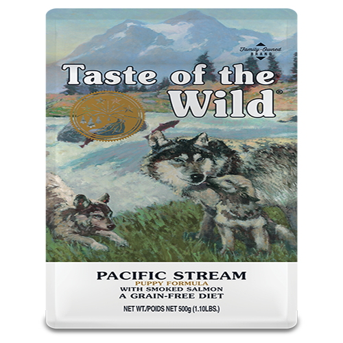 Taste of the Wild Pacific Stream with Smoked salmon for Puppy 500g