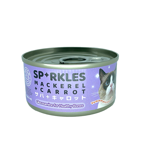 Sparkles Cat Mackerel + Carrot 70g x 24 Cans