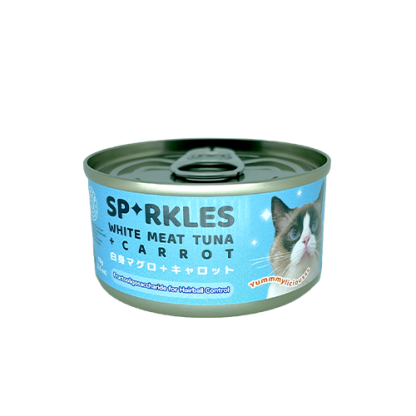 Sparkles Cat White Meat Tuna + Carrot 70g (2.5oz) x 24 cans