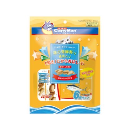CattyMan Chicken & Seafood Set - 10g x 6 packets