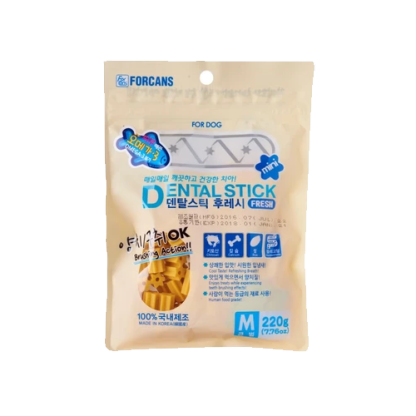 [2 packs] Forcans Dog Dental Sitck – Omega (S/M) 220g - Image 3
