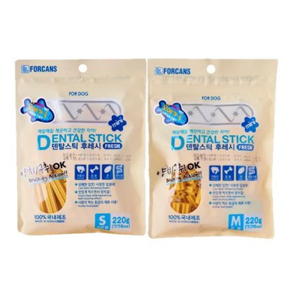 [2 packs] Forcans Dog Dental Sitck – Omega (S/M) 220g