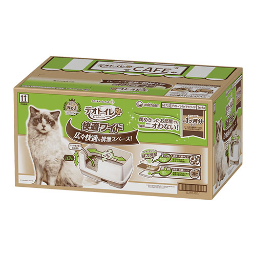 UniCharm Deo-Toilet Wide Cat Litter System House