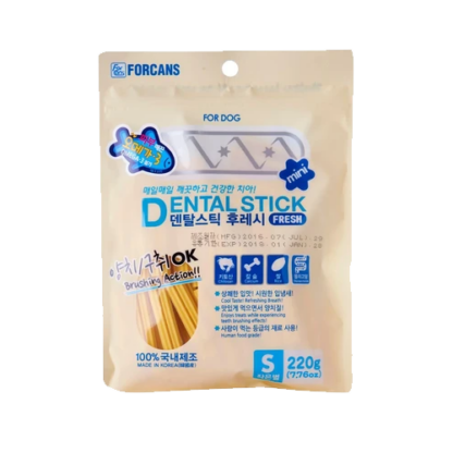 [2 packs] Forcans Dog Dental Sitck – Omega (S/M) 220g - Image 2