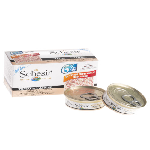 Schesir Tuna with Salmon in Multipack  Jelly Canned Cat Food (1 x 50G / 6 x 50G / 24 x 50G)