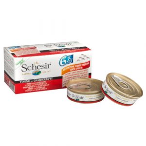 Schesir Tuna with Shrimp in Multipack Jelly Canned Cat Food (1 x 50G / 6 x 50G / 24 x 50G)