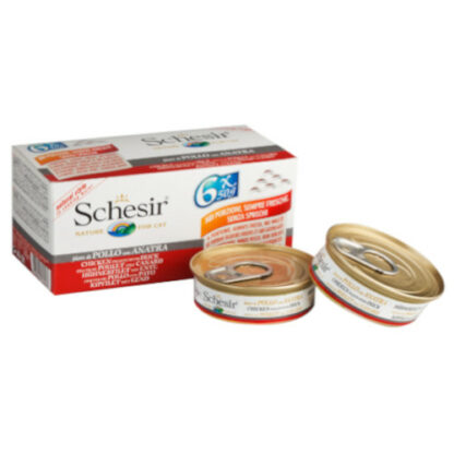 Schesir Chicken with Duck in Mulitipack Jelly Canned Cat Food (1 x 50G / 6 x 50G / 24 x 50G)