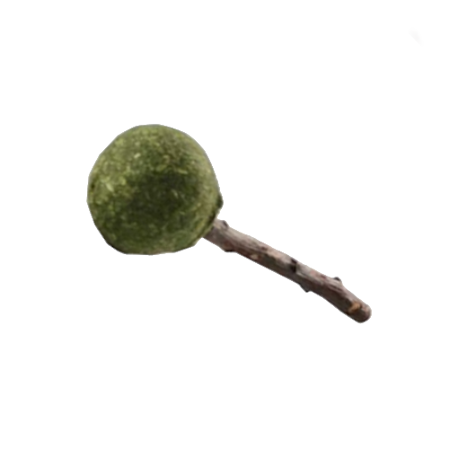 [Bundle of 5] Auskie Alfalfa Hay Apple Branch Lollipop Chew Treats Toy for Small Animals