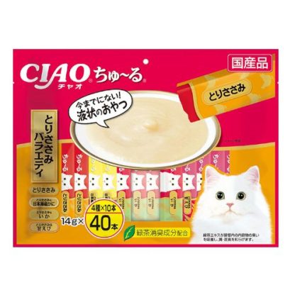 Ciao Churu 40-Piece Jumbo Mix Cat Treats 14g x 40 (3 Flavors) - Image 2