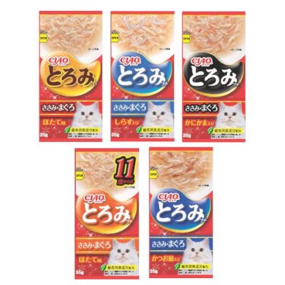 Ciao Toromi Line Pouch Chicken Fillet Tuna Wet Cat Treat 140g (5 Flavors)