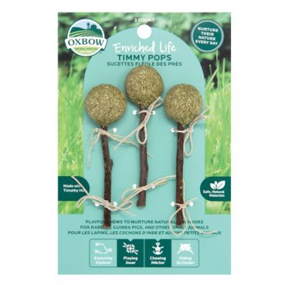 Oxbow Enriched Life Natural Chews Timmy Pops for Small Pets