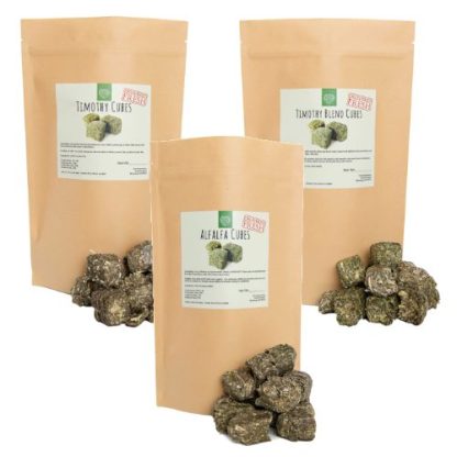 Small Pet Select Hay Cubes Treats for Small Pets 1lb (3 Flavors)