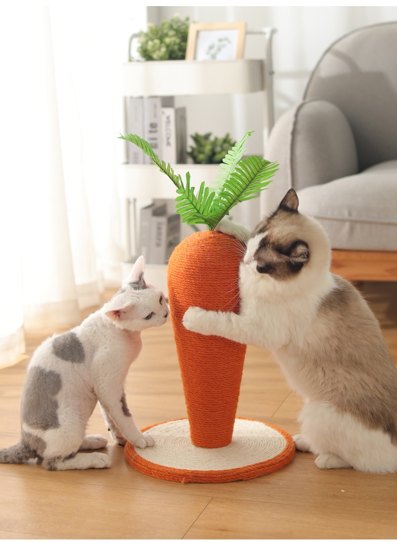 Auskie Carrot Cat Scratch Post - Image 5