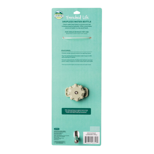 Oxbow Enriched Life Dripless Water Bottle (3 Sizes) - Image 3