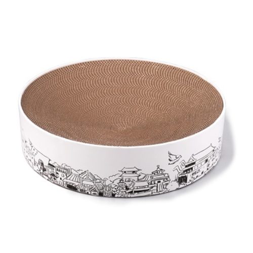 Auskie Cat Sketch Art Scratch Bowl- Ancient City