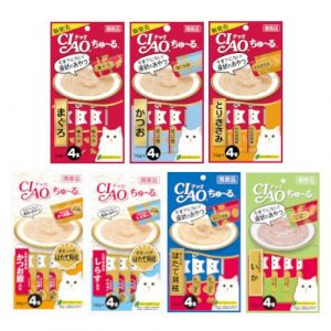 Ciao Churu 4-Piece Cat Treat 14g x 4 (9 Flavors)