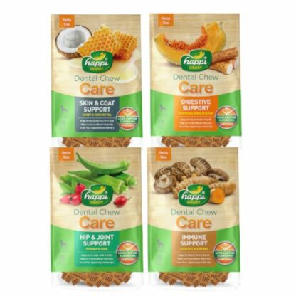 Happi Doggy Hard Dental Chew Care 150g (4 Flavors)