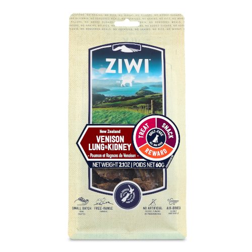 Ziwipeak Air-Dried Venison Lung & Kidney Dog Treat 60g