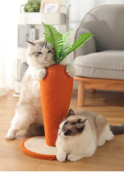 Auskie Carrot Cat Scratch Post - Image 3