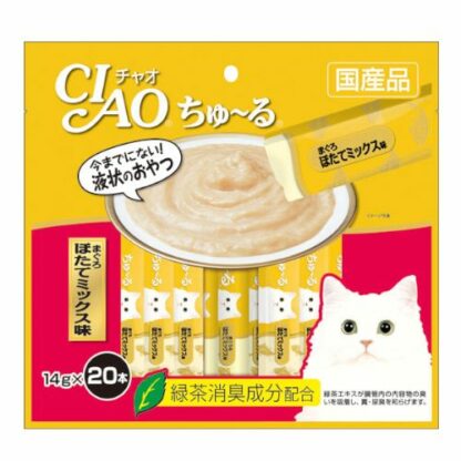 Ciao Churu 20-Piece Tuna Scallop Mix Cat Treat 14g x 20