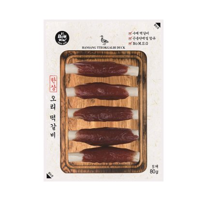 BowWow Dog Treats Hansang Tteokgalbi Duck (80g)