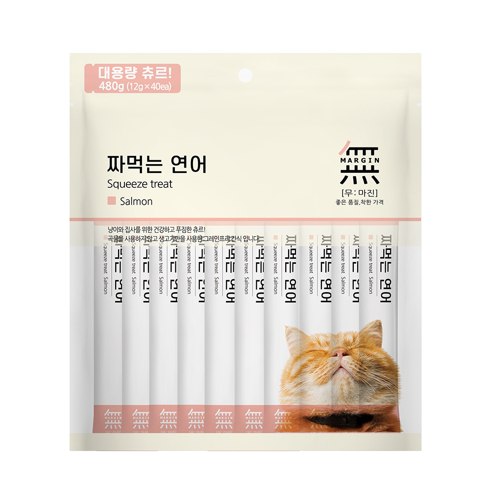 BOWBOW Squeeze Treat Salmon ( 480G)