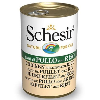 Schesir Chicken Fillets With Rice In Jelly Adult Cat Food (140G)