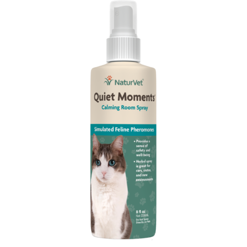 NaturVet Quiet Moments Herbal Calming Spray Feline (236ml)