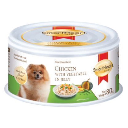 Smartheart Gold Chicken with Vegetable in Jelly Canned Dog Food (80G)