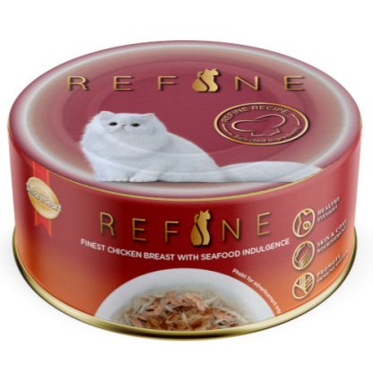 Smartheart Refine Finest Chicken Breast with Sea Indulgence Canned Cat Food (80G)