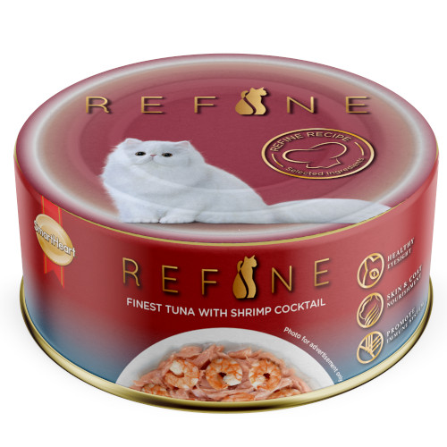 Smartheart Refine Finest Tuna with Shrimp Cocktail Canned Cat Food (80G)
