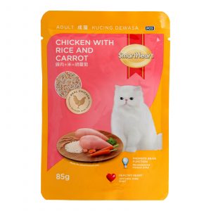 Smartheart Chicken with Rice & Carrot Wet Cat Foods (85G)