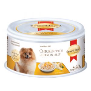 Smartheart Gold Chicken With Cheese In Jelly Canned Dog Food (80G)