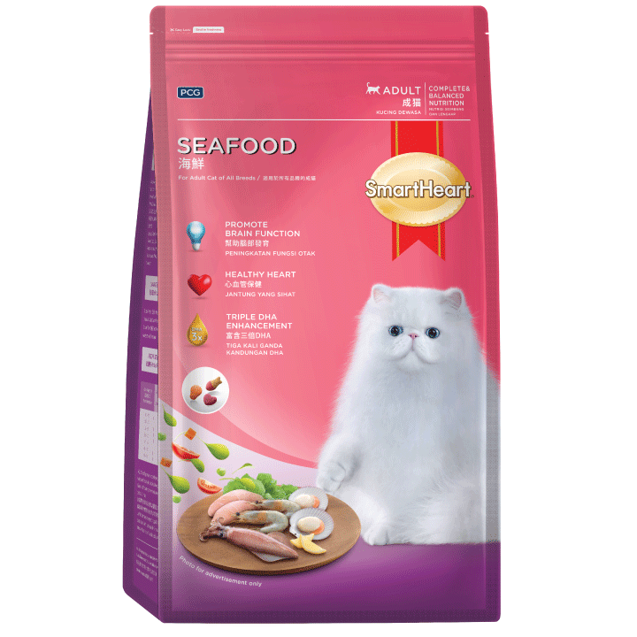 Smartheart Seafood Adult Dry Cat Food ( 2 Sizes)