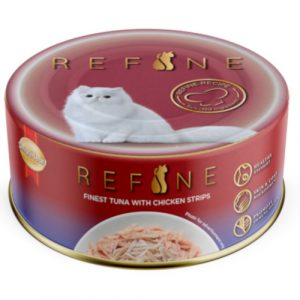 Smartheart Refine Finest Tuna with Chicken Strips Canned Cat Food (80G)