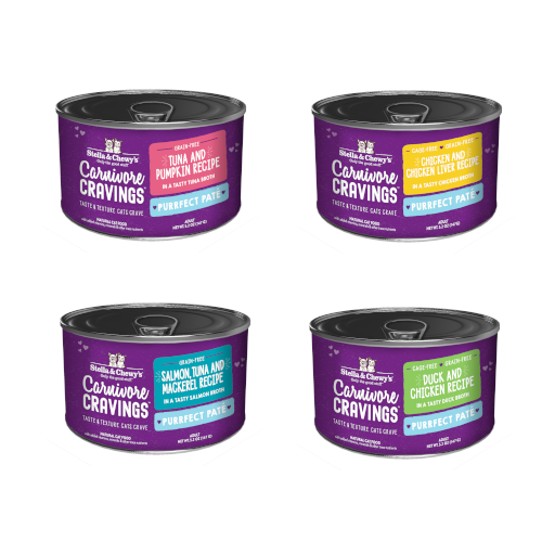Stella & Chewy's Carnivore Cravings Pate Cat Wet Canned Food 5.2oz (6 Flavors)