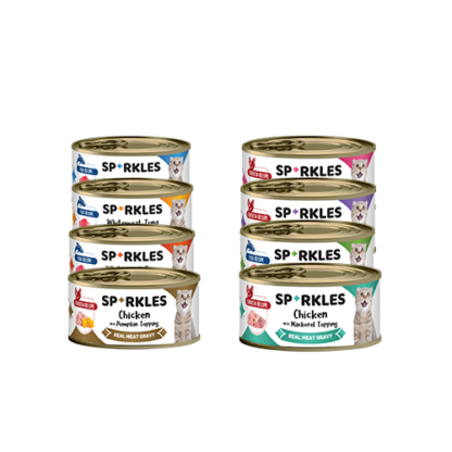 [1 Carton] Sparkles Colours Wet Cat Canned Food (8 Flavours)