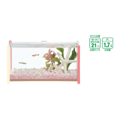 GEX QB Wide Pink Fish Tank