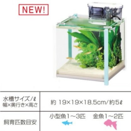 GEX qb Cube Big Blue Fish Tank