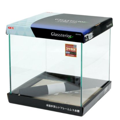 GEX Glassterior 300 Cube Fish Tank 24L