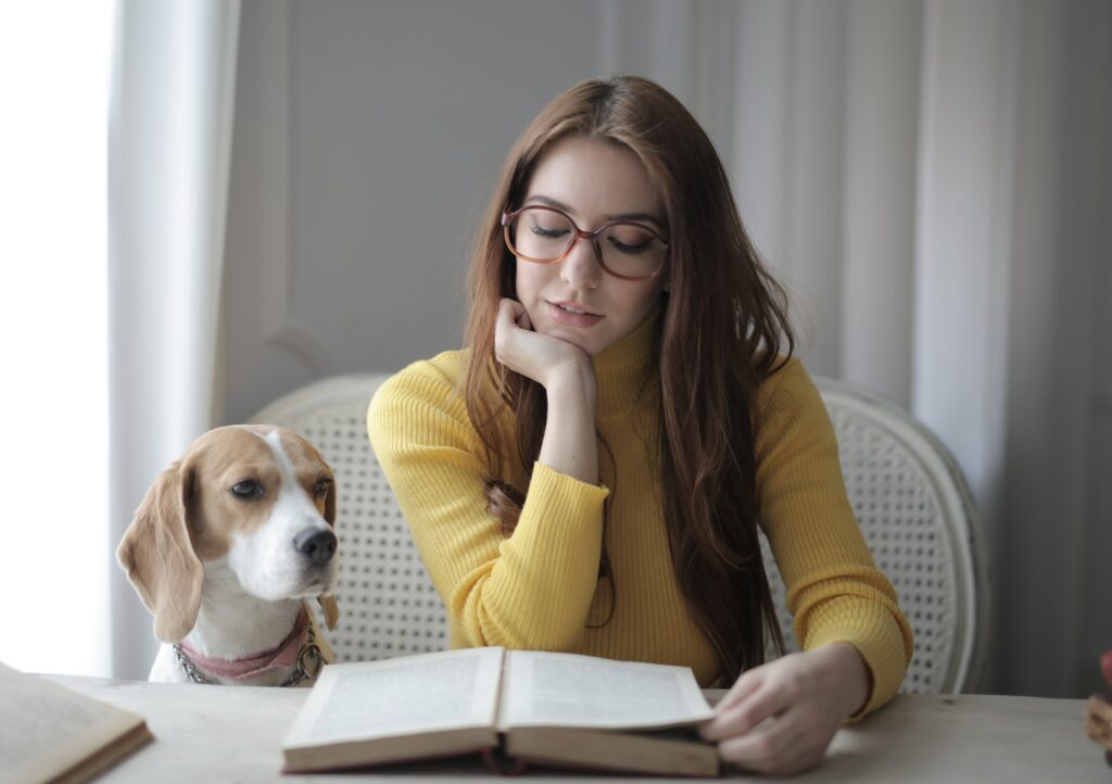 lady-and-dog-study