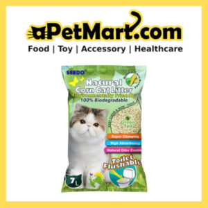 SEEDO NATURAL CORN CAT LITTER 7L (GREEN TEA)
