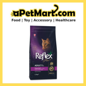 REFLEX PLUS ADULT CAT GOURMET CHIC DRY FOOD 1.5KG