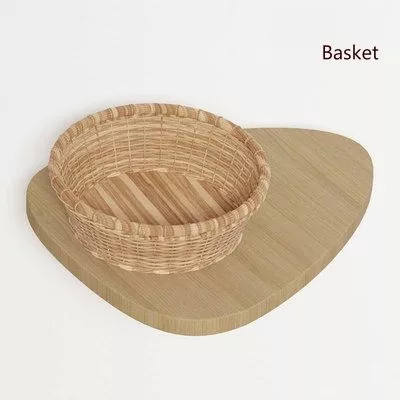 Basket with text